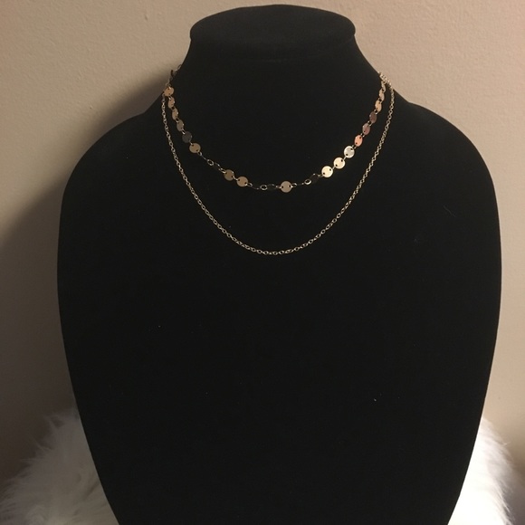 Dainty 2 layer gold choker necklace - Picture 5 of 5